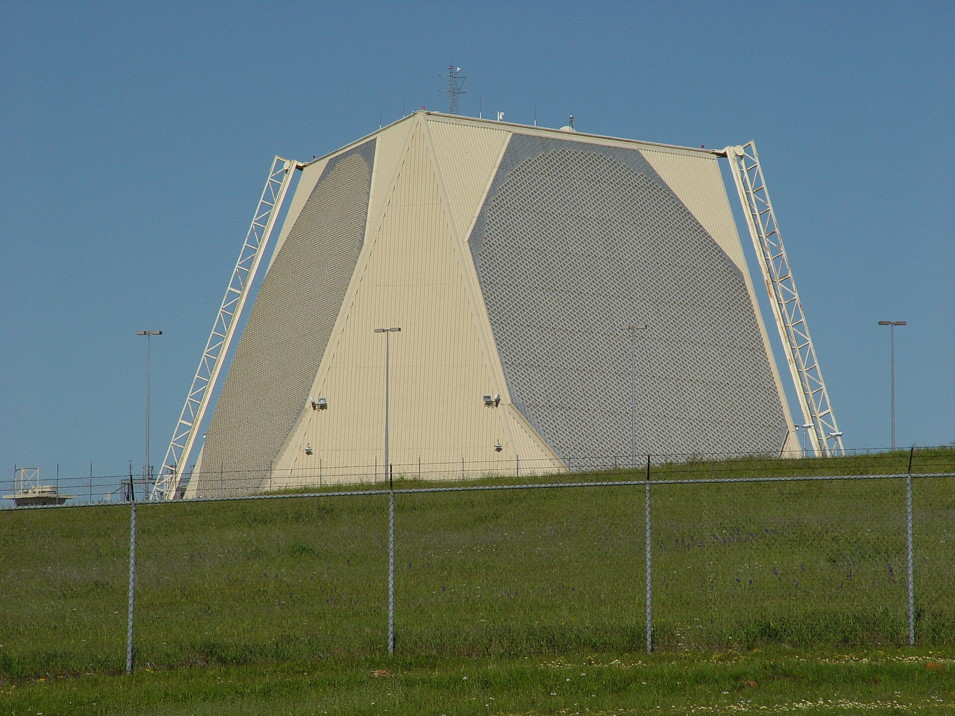 The PAVE PAWS radar at Beale Air Force Base.