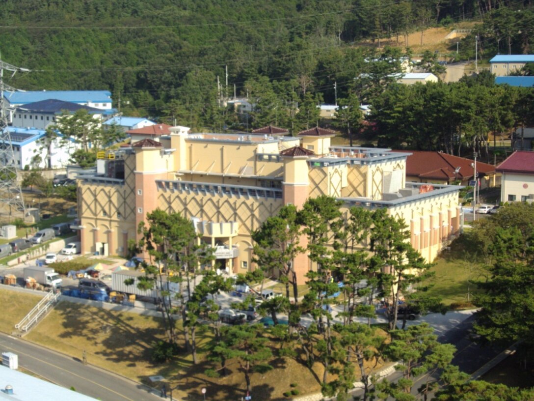 The Fleet and Family Town Center at Chinhae, South Korea (2015).