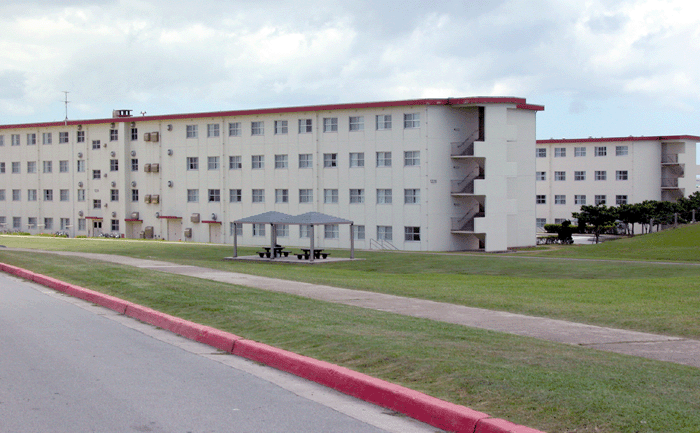 Barracks at Camp Kinser, Okinawa.