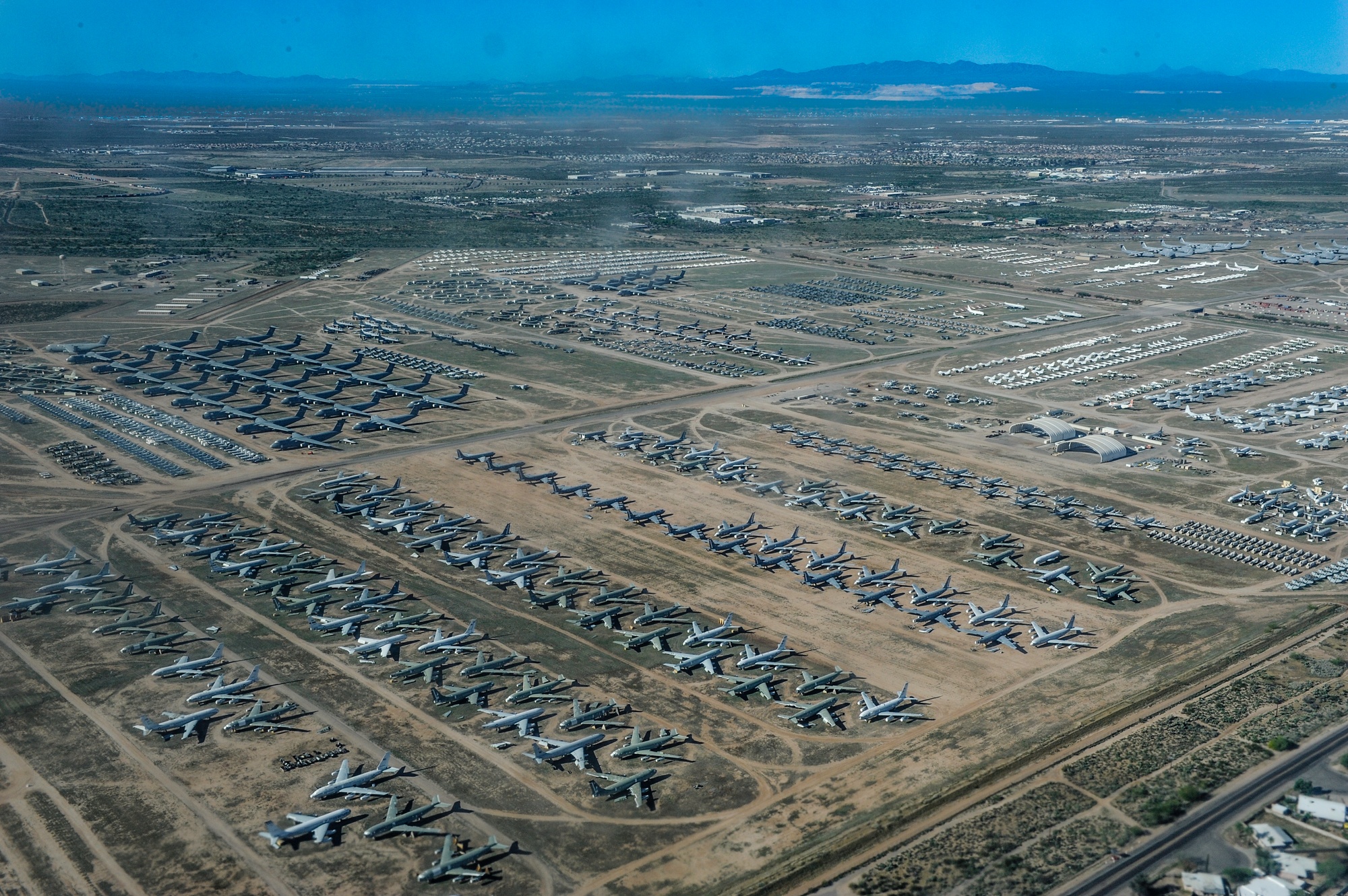 Aircraft storage at Davis-Monthan Air Force Base (2015).
