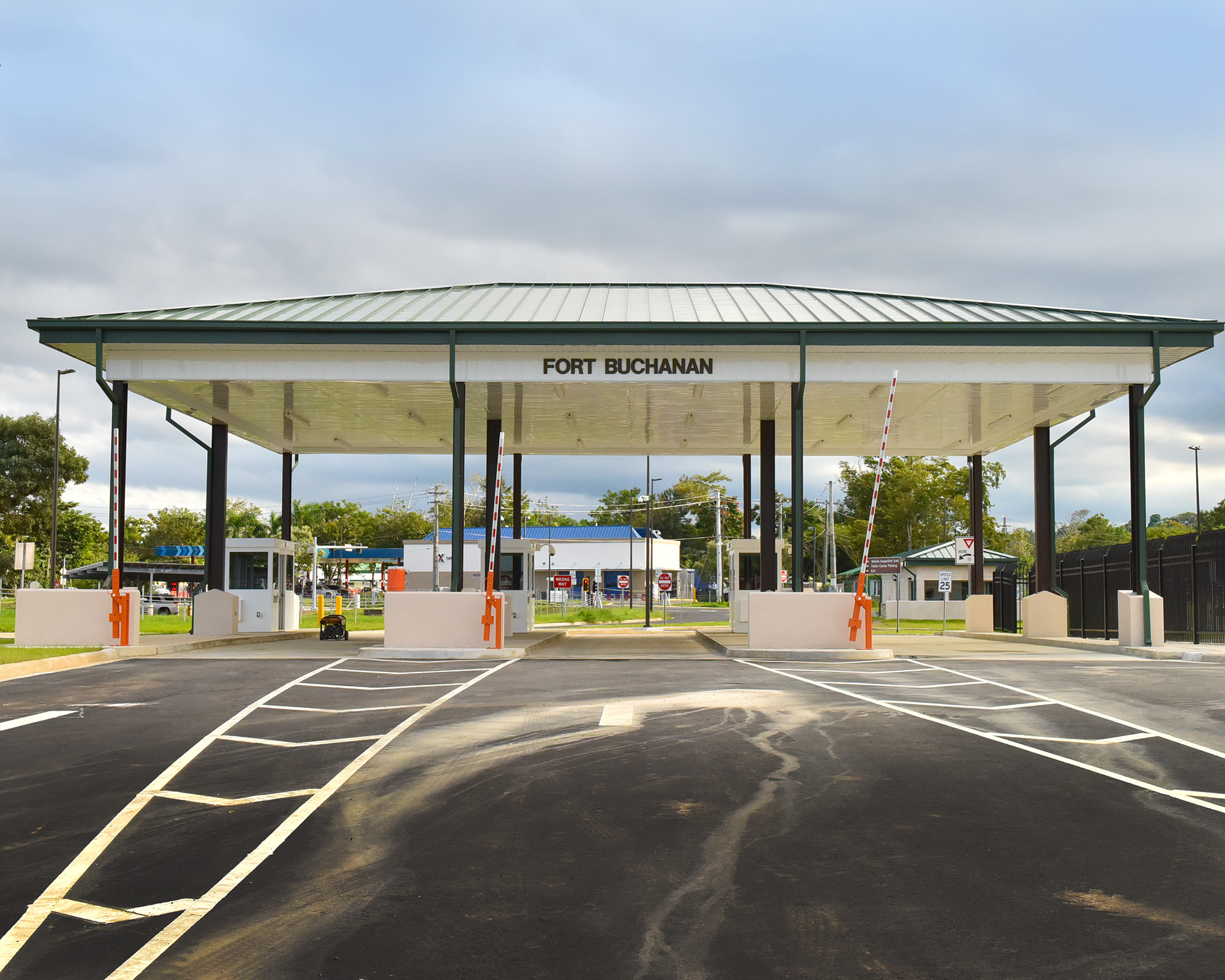 The Borinqueneers Gate at Fort Buchanan, Puerto Rico.