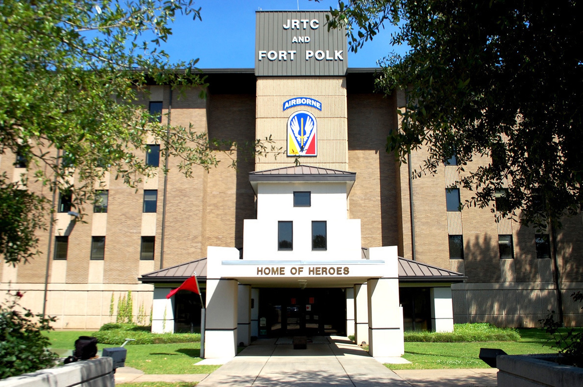 Woodfill Hall, the Joint Readiness Training Center and Fort Polk headquarters (2020).