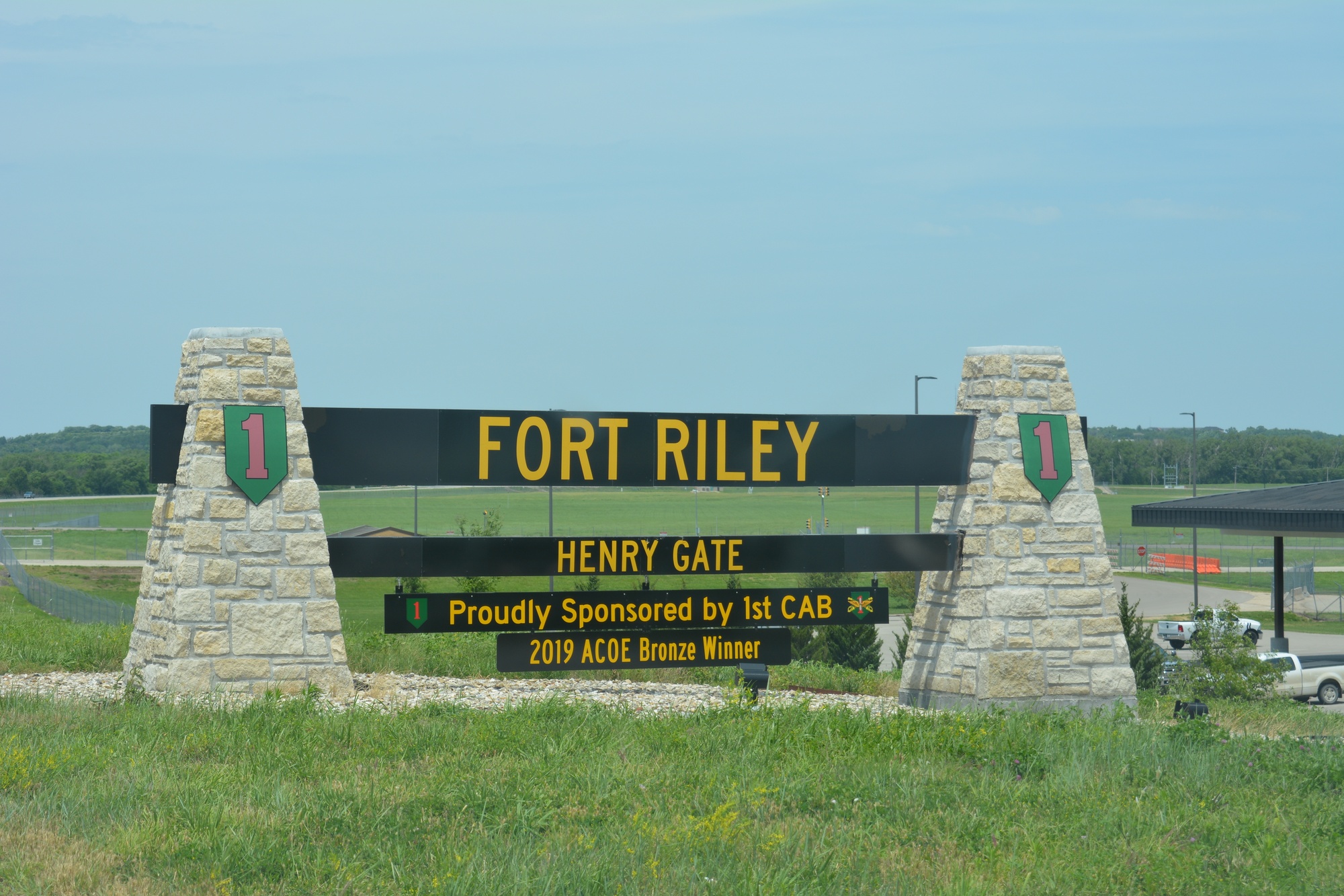 Henry Gate at Fort Riley (2019).