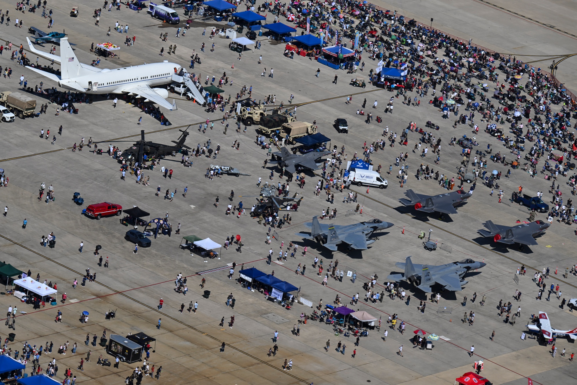 The flight line during the Joint Base Andrews Air Show (2025).