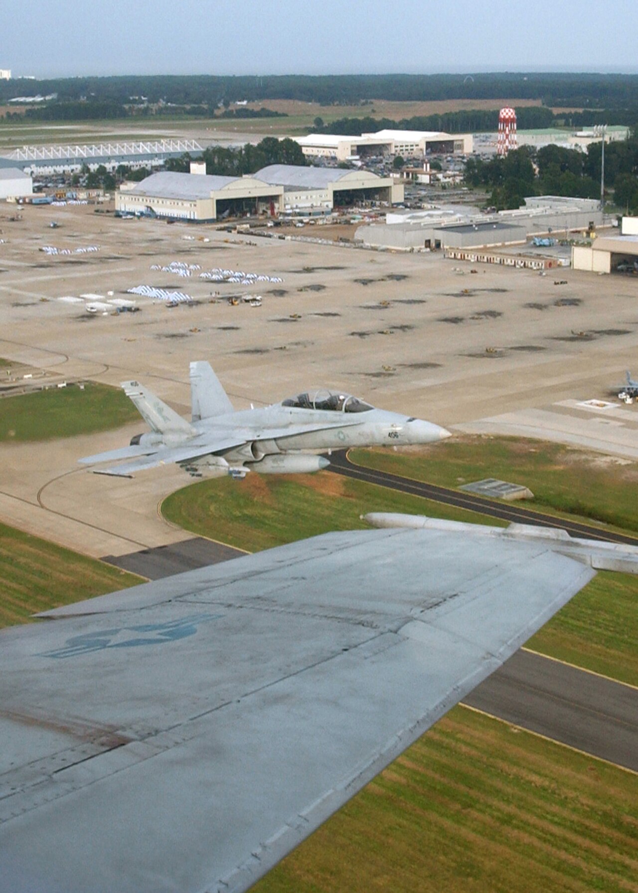 A view over the airfield at Naval Air Station Oceana, Virginia (2003).
