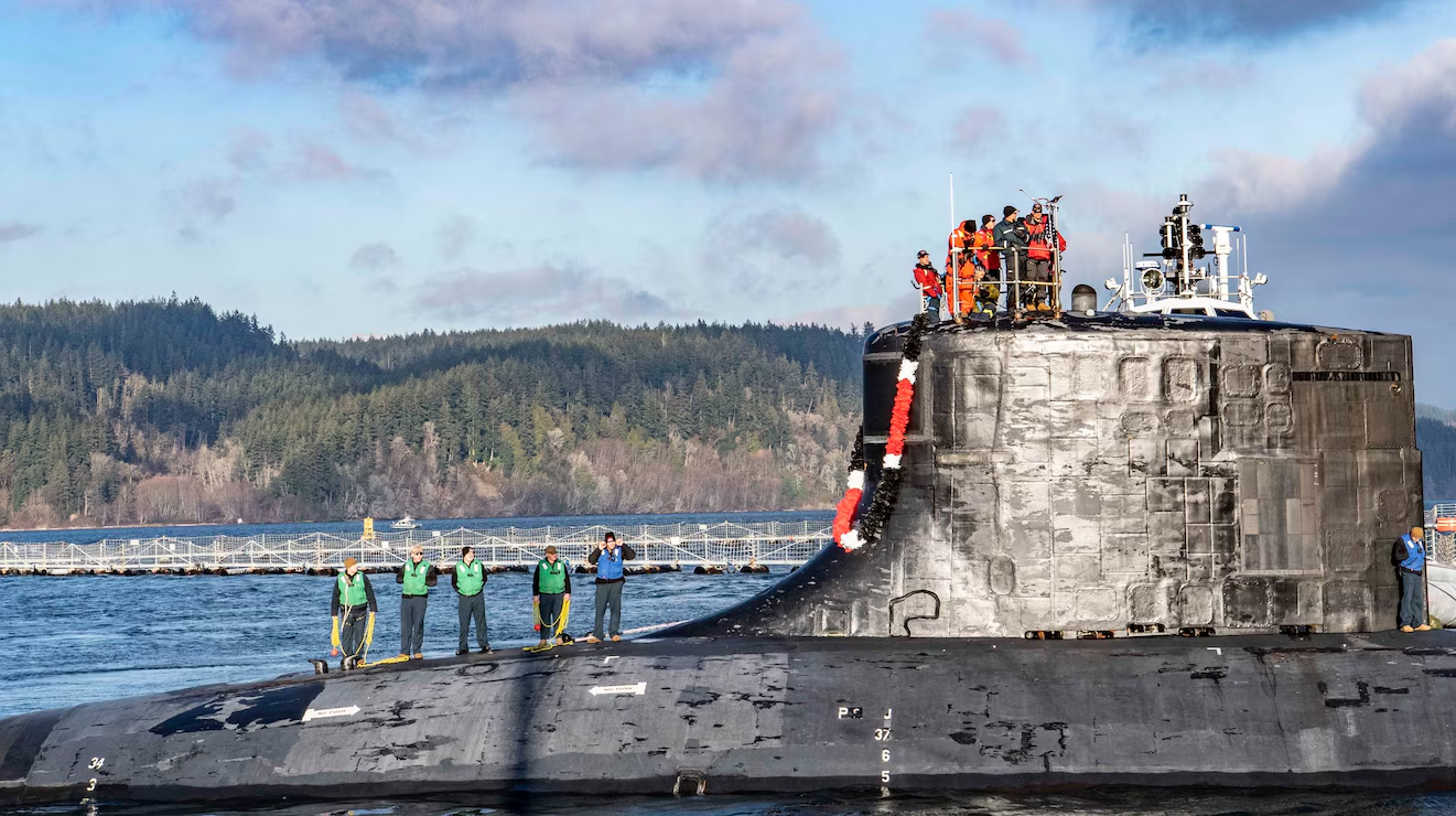USS Seawolf returns to Naval Base Kitsap-Bangor, Washington (2022).