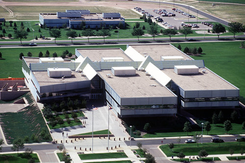 The Hartinger Building and surrounding grounds at Peterson (2006).