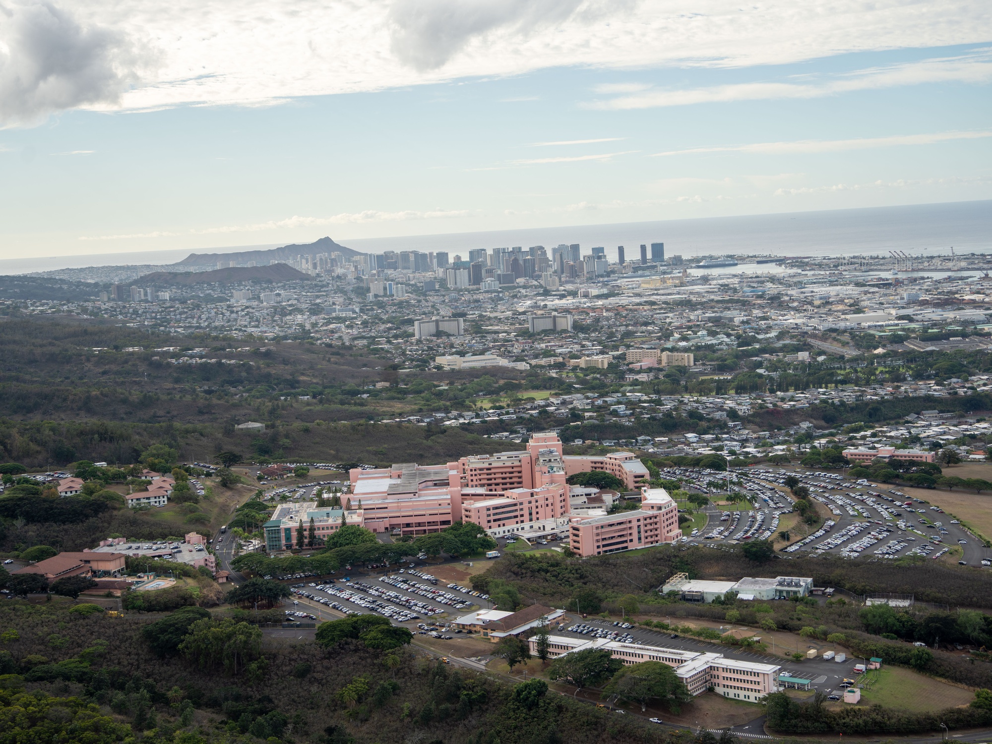 Tripler Army Medical Center overlooking Honolulu (2023).