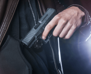 Soldier Pulling Out Gun