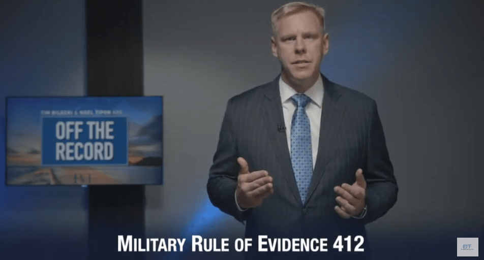 Military Rule of Evidence 412 Video Screenshot