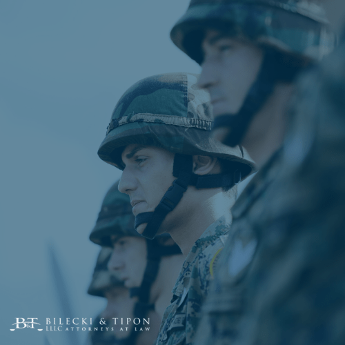 Soldiers lined up