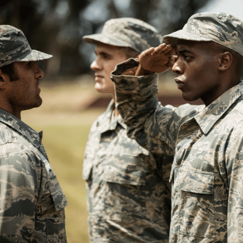 soldiers communicating to each other