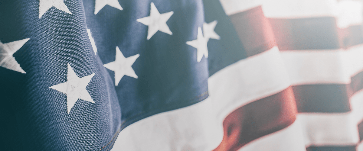 American flags
