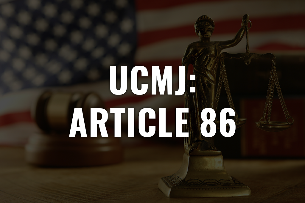 UCMJ Article 86